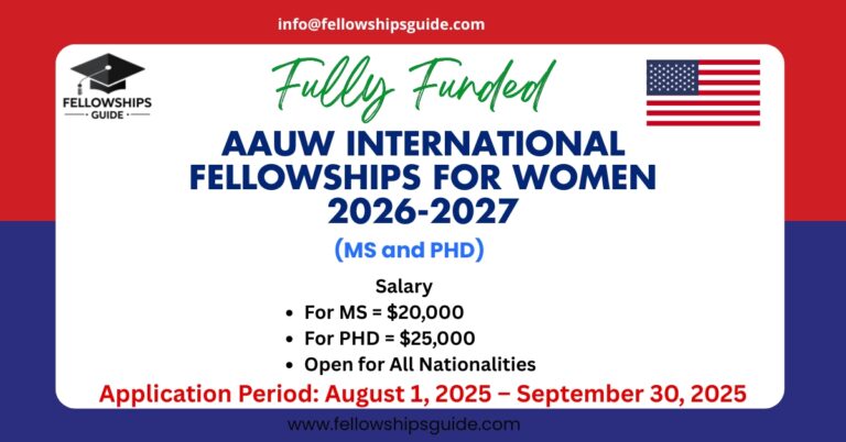 AAUW International Fellowships for Women 2026-2027