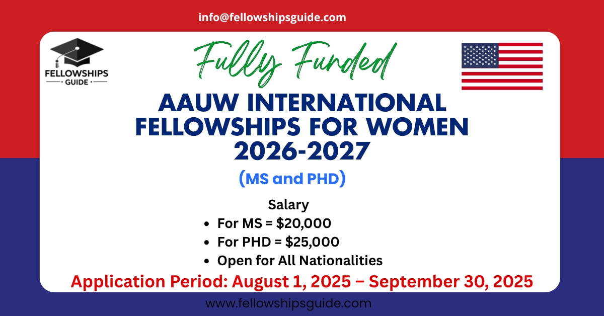AAUW International Fellowships for Women 2026-2027