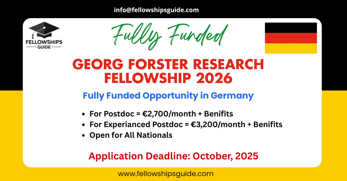 Georg Forster Research Fellowship 2026 in germany