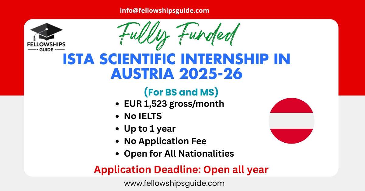 ISTA Scientific Internship in Austria 2025-26