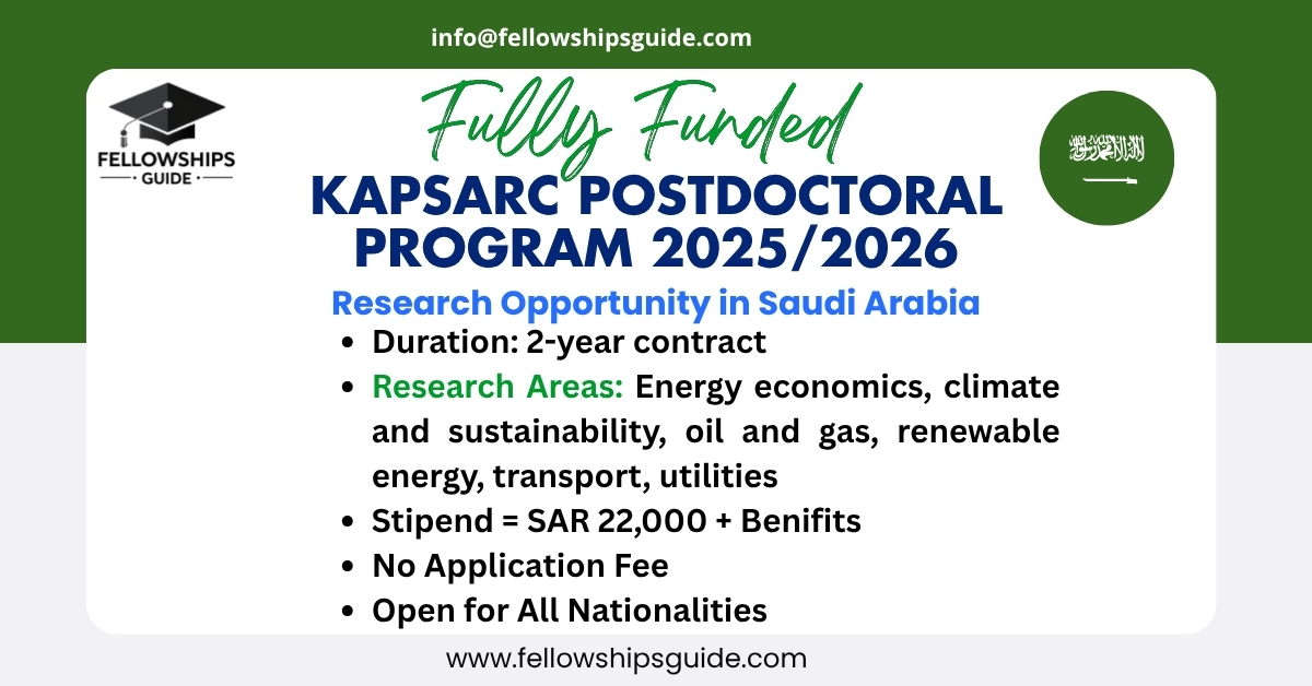 KAPSARC Postdoctoral Program 2025/2026
