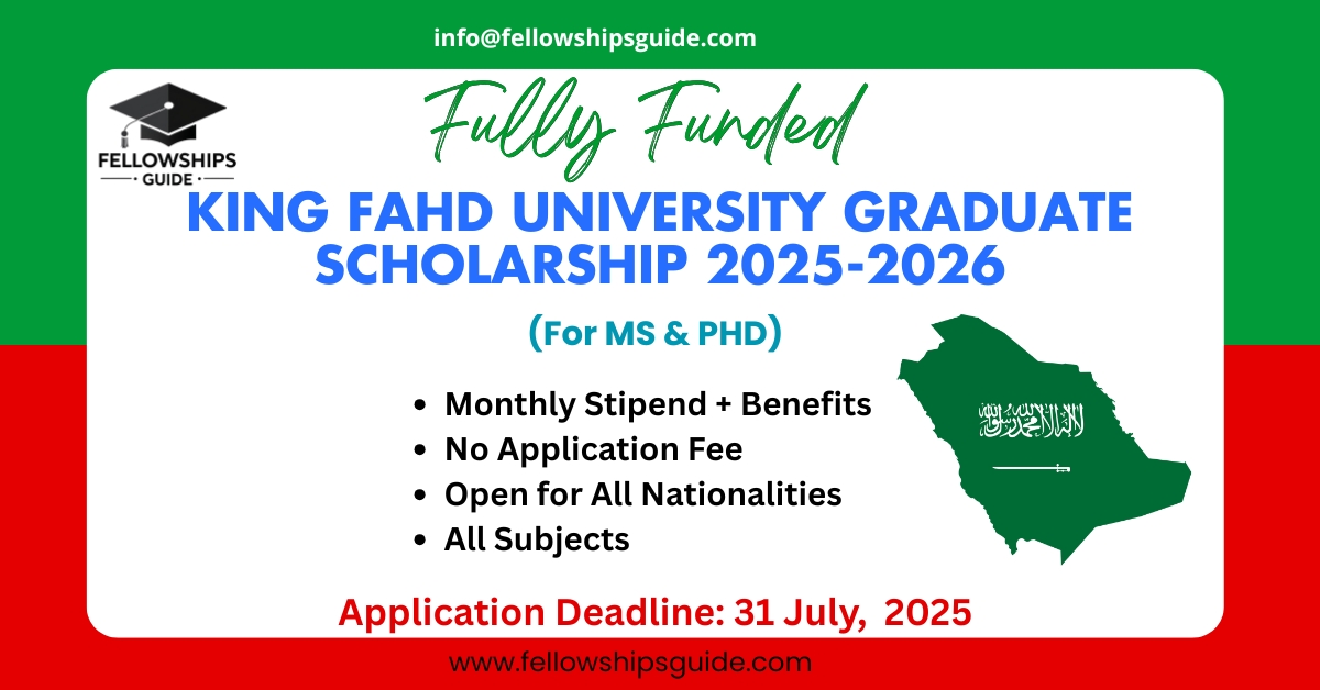 King Fahd University Graduate Scholarship 2025-2026