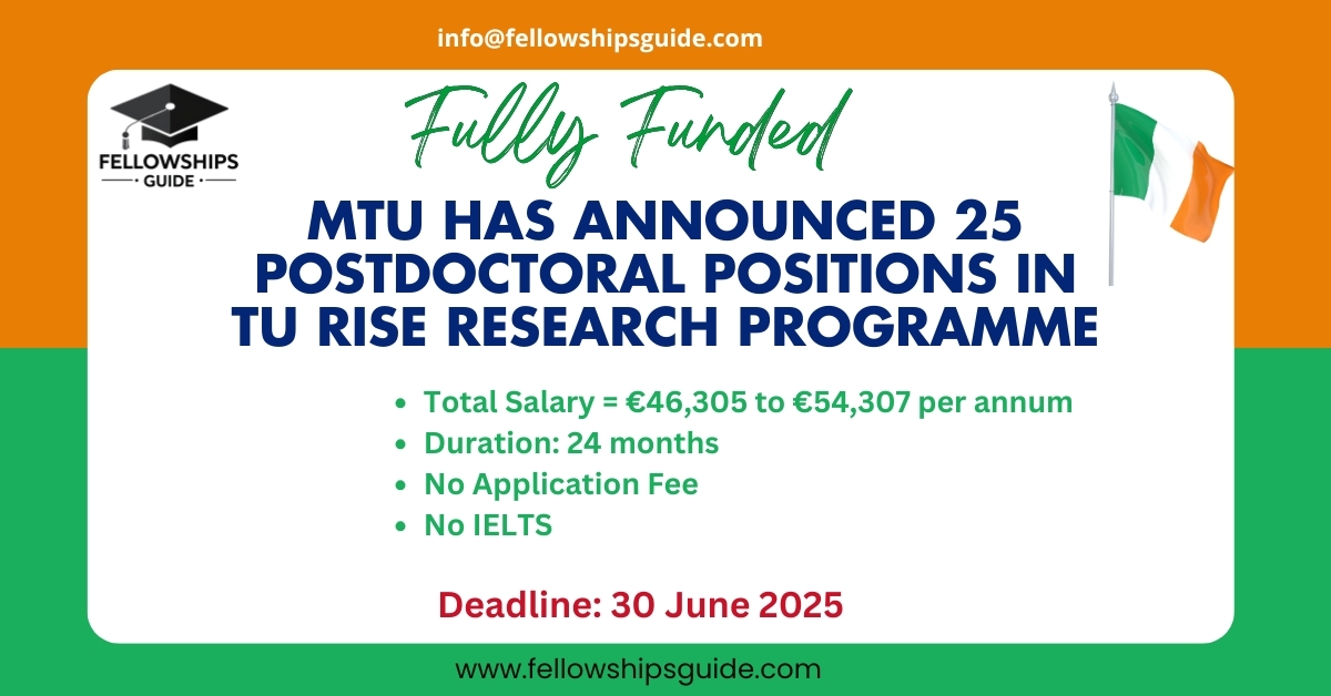 MTU Has Announced 25 Postdoctoral Positions in TU RISE Research Programme