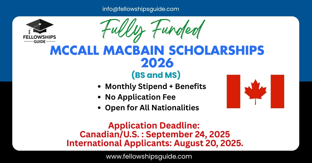 McCall MacBain Scholarships 2026