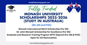 Monash University Scholarships 2025-2026 (Study in Australia)