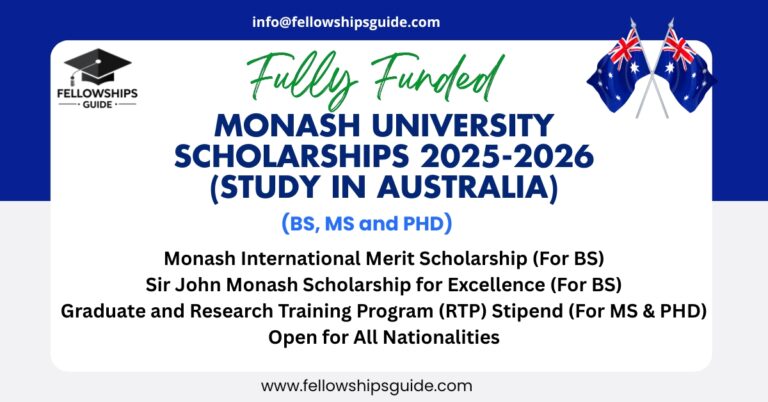 Monash University Scholarships 2025-2026 (Study in Australia)