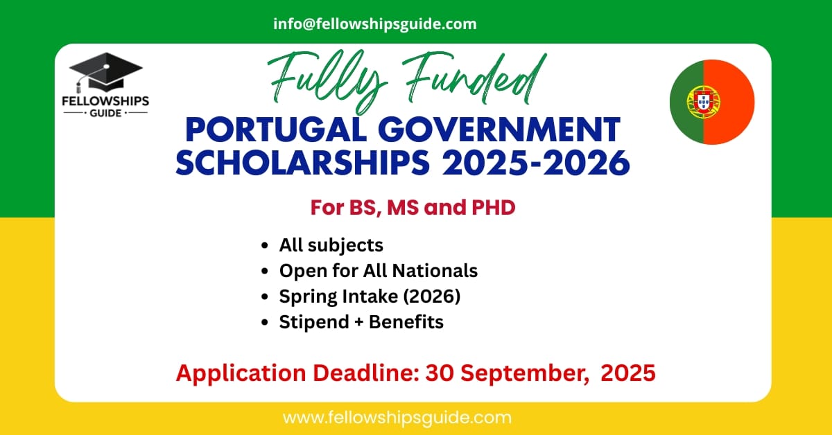 Portugal Government Scholarships 2025-2026