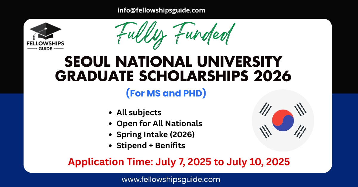 Seoul National University Graduate Scholarships 2026