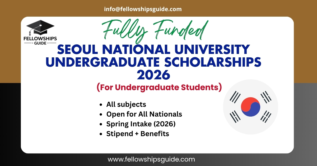Seoul National University Undergraduate Scholarships 2026
