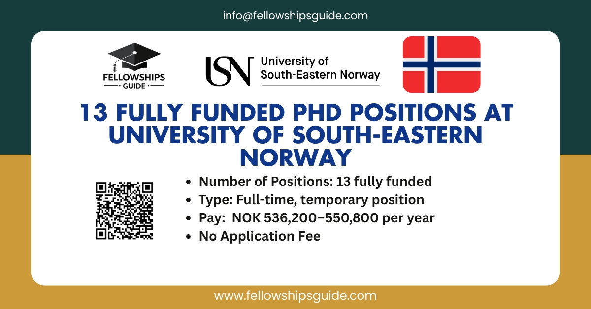 13 PhD Scholarships for International Students at University of South-Eastern Norway