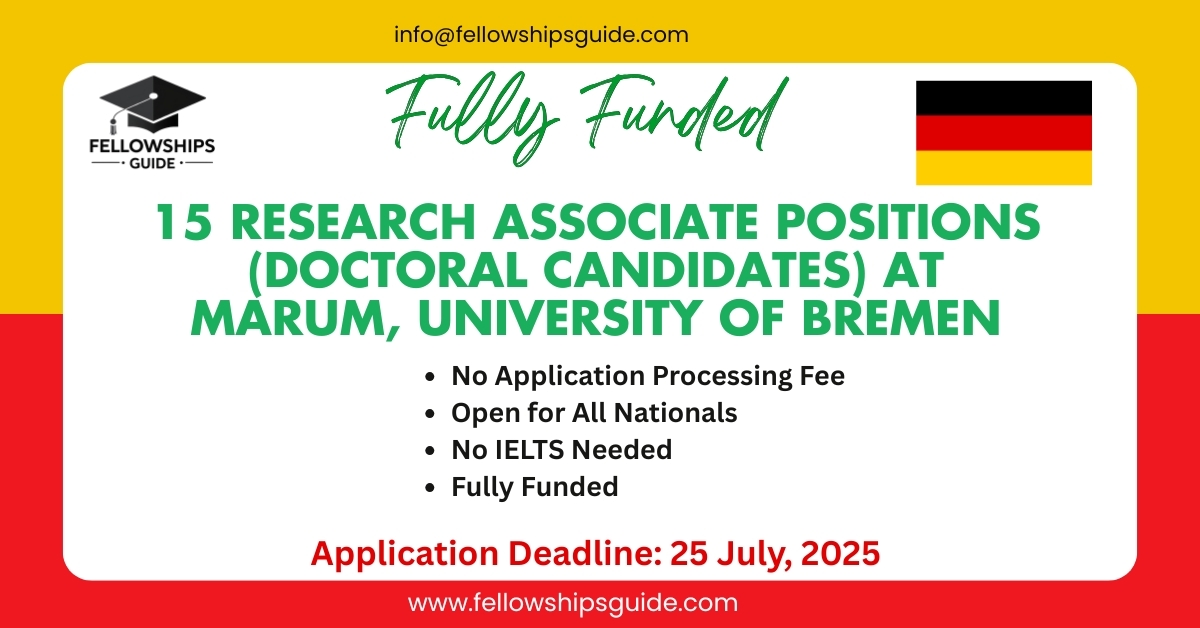 15 Research Associate Positions (Doctoral Candidates) at MARUM, University of Bremen