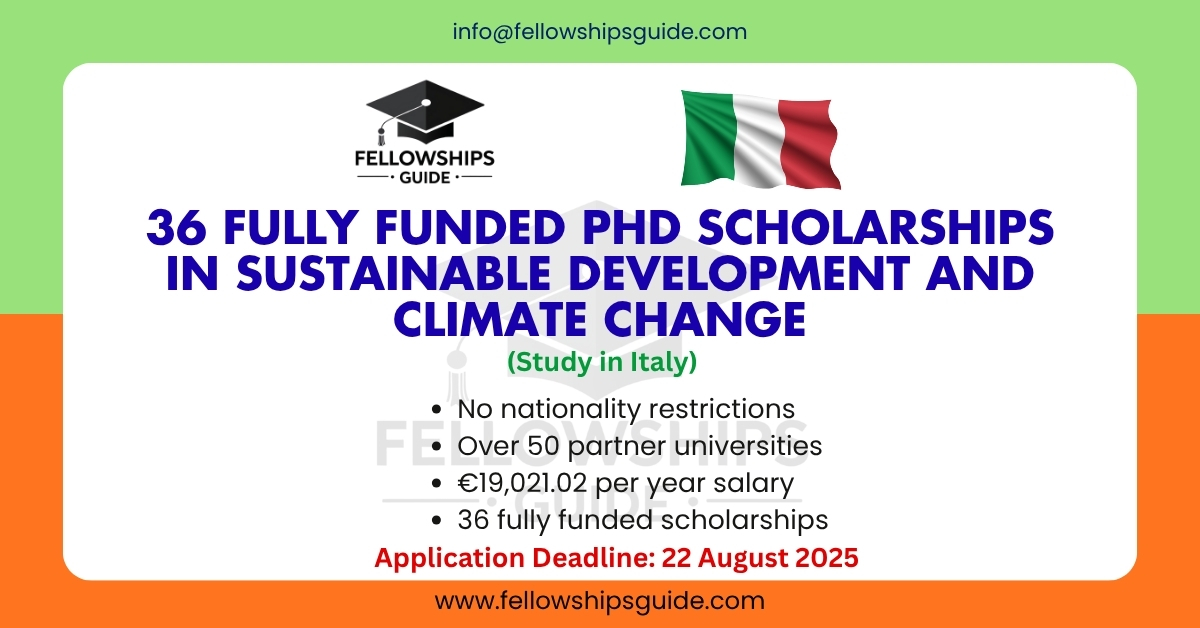 36 Fully Funded PhD Scholarships in Sustainable Development and Climate Change