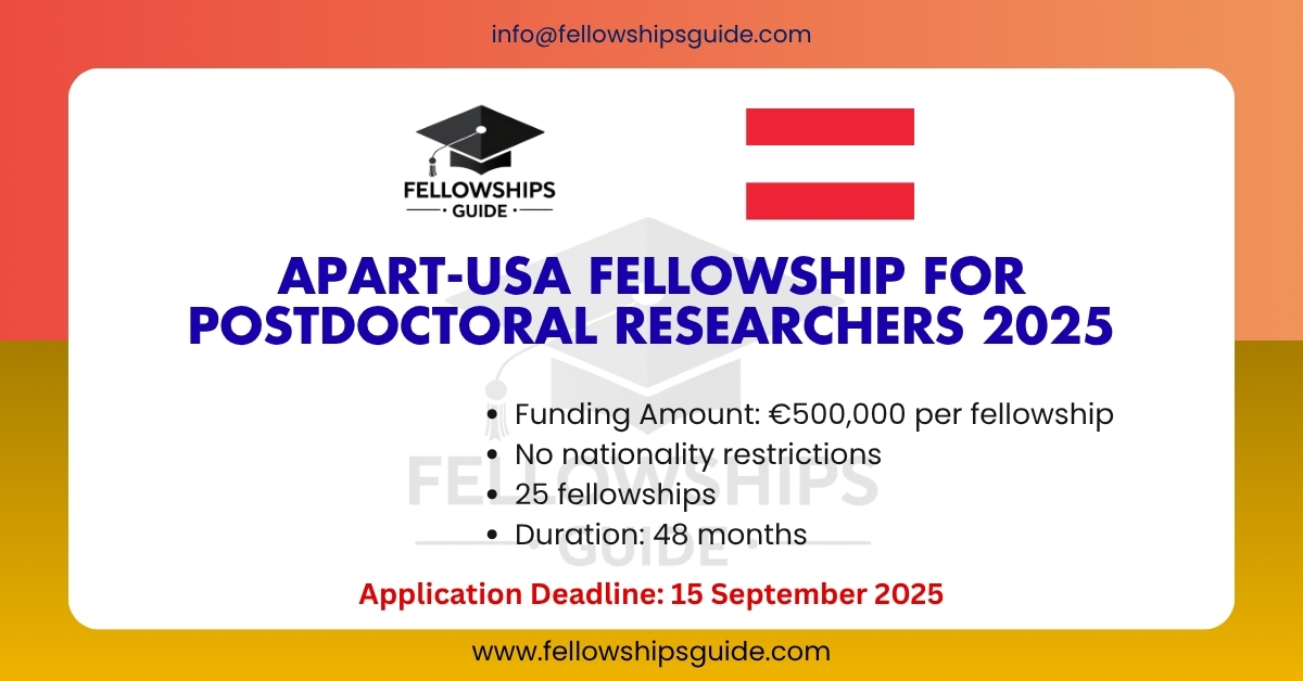 APART-USA Fellowship for Postdoctoral Researchers 2025