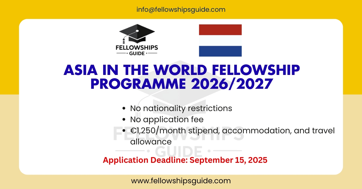 Asia in the World Fellowship Programme 2026/2027