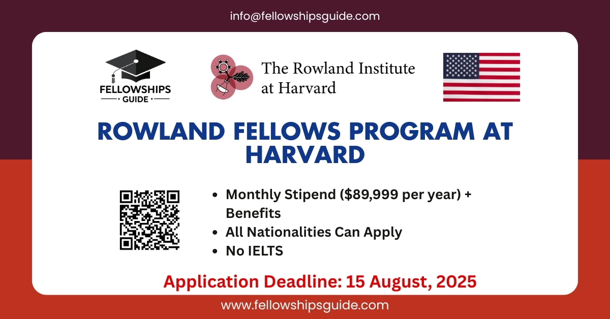 Call for Applications - Rowland Fellows Program at Harvard