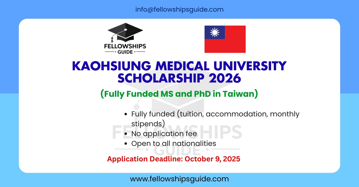 Kaohsiung Medical University Scholarship 2026