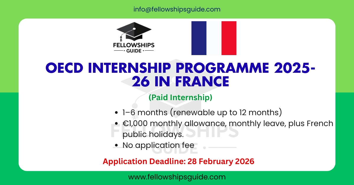 OECD Internship Programme 2025-26 in France