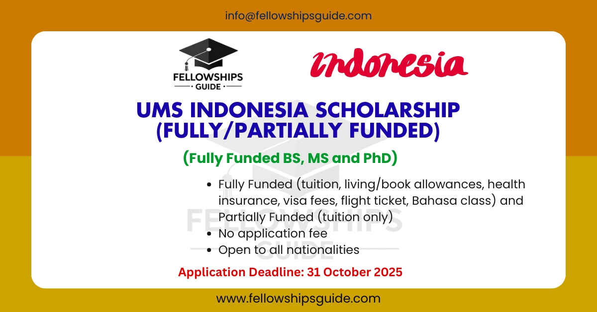 UMS Indonesia Scholarship (Fully/Partially Funded)