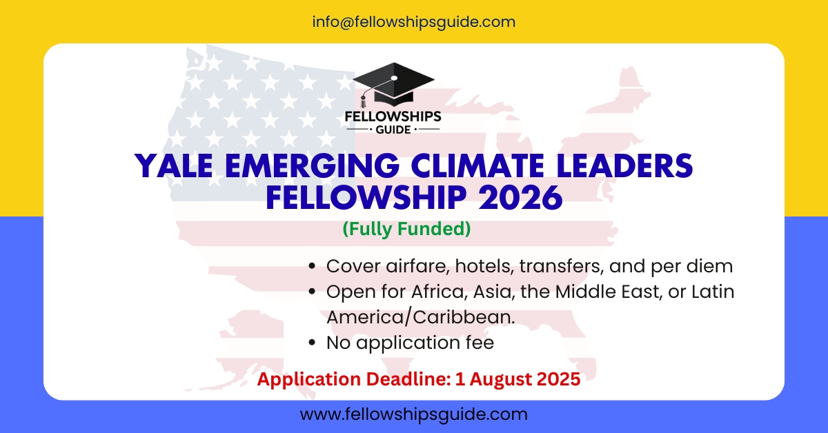 Yale Emerging Climate Leaders Fellowship 2026