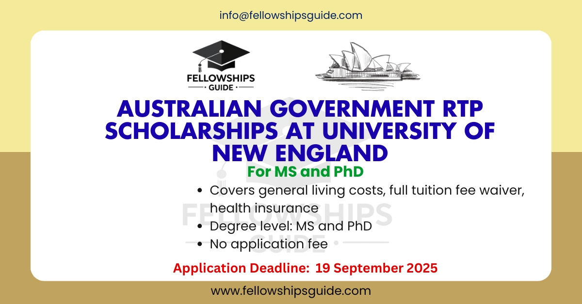 Australian Government RTP Scholarships at University of New England