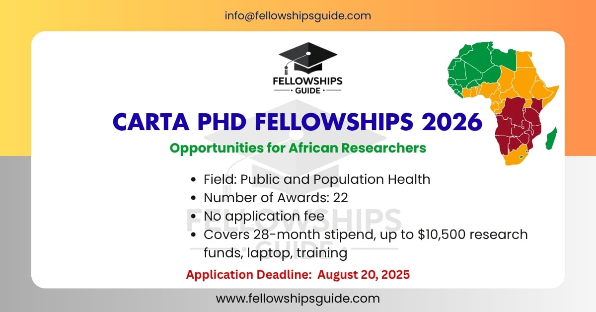 CARTA PhD Fellowships 2026