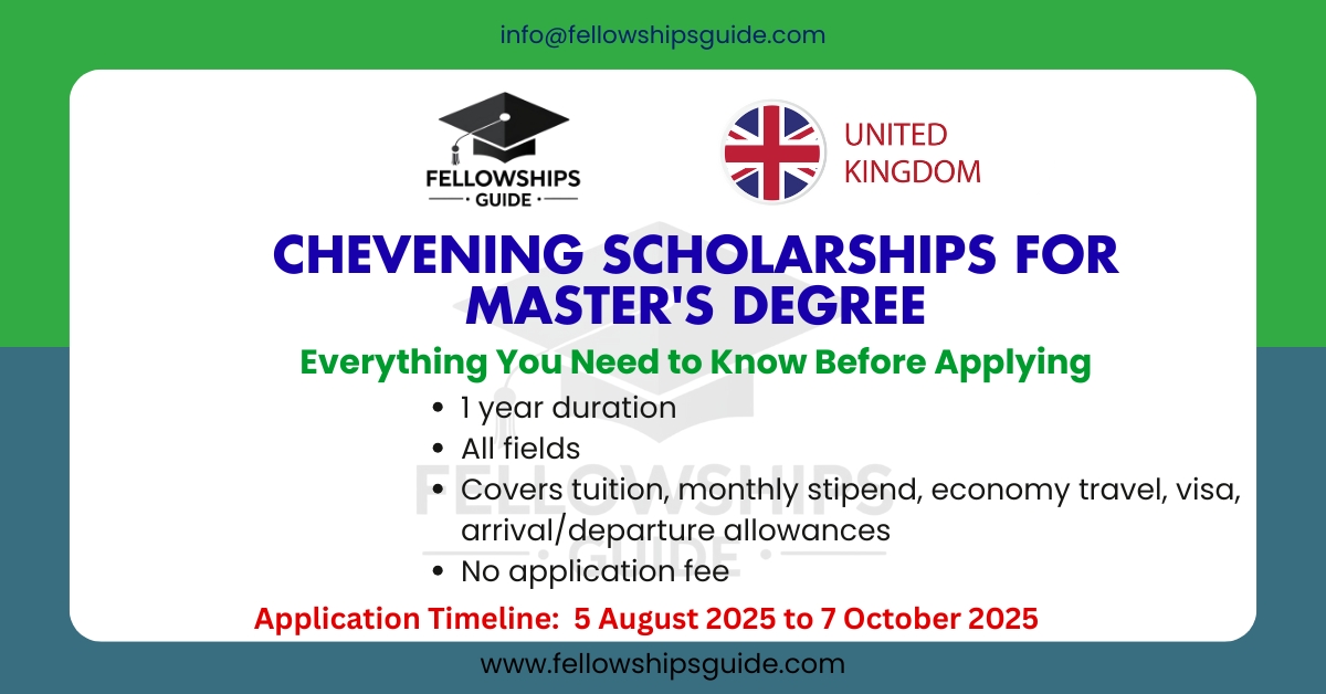 Chevening Scholarships for Master's Degree