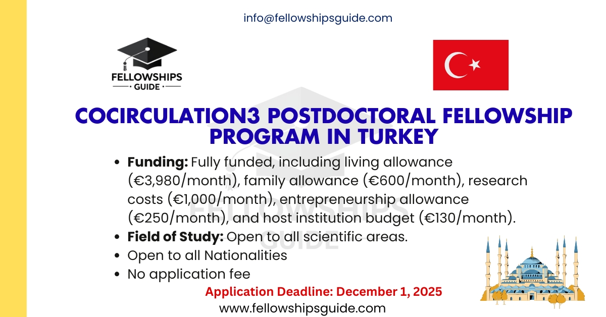 CoCirculation3 Postdoctoral Fellowship Program in Turkey