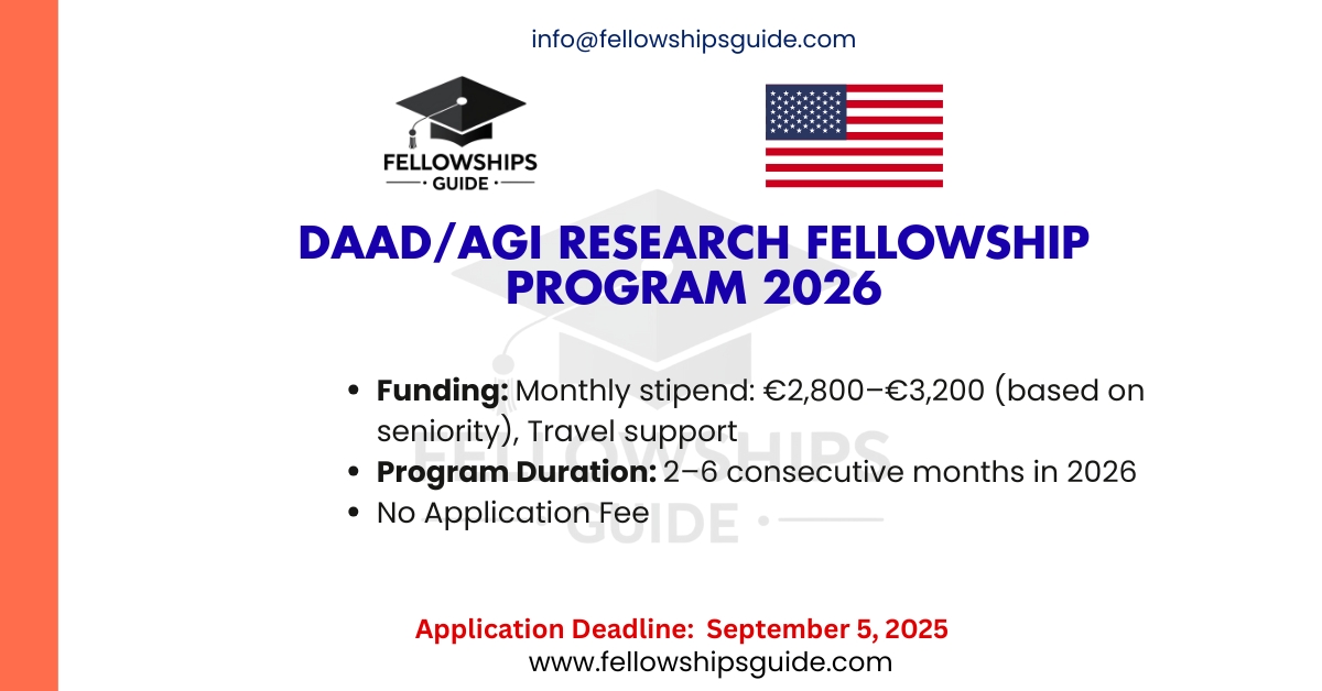 DAAD/AGI Research Fellowship Program 2026