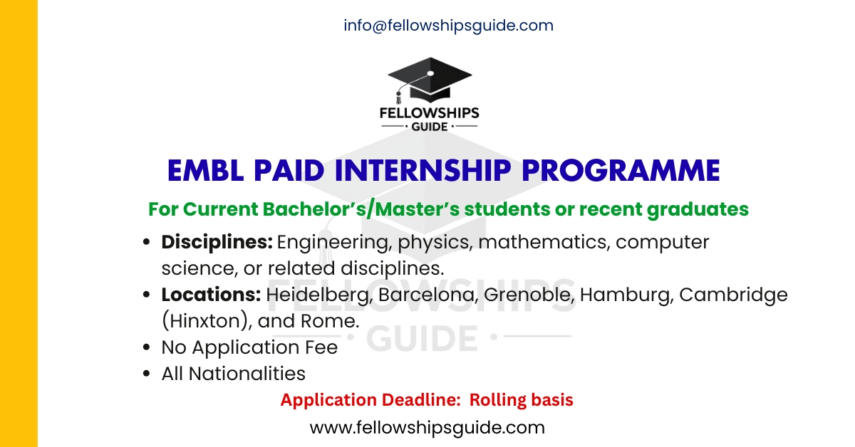 EMBL Paid Internship Programme