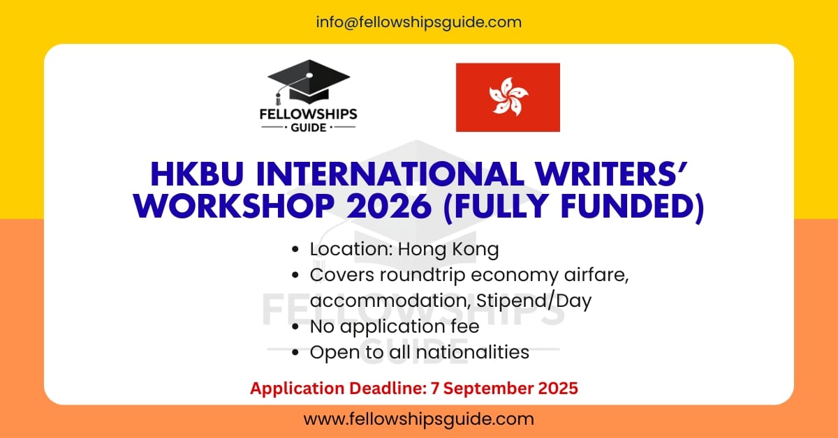 HKBU International Writers’ Workshop 2026 (Fully Funded)