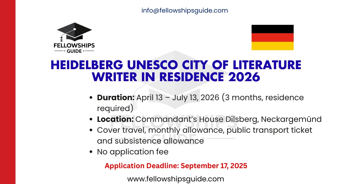 Heidelberg UNESCO City of Literature Writer in Residence 2026