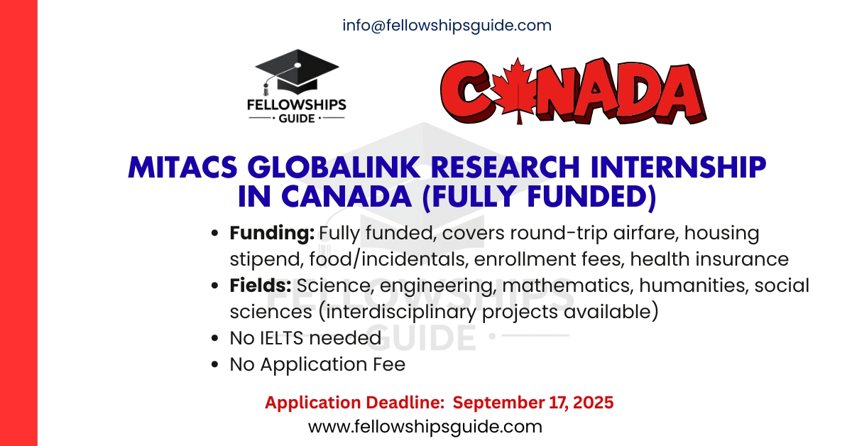 Mitacs Globalink Research Internship in Canada (Fully Funded)