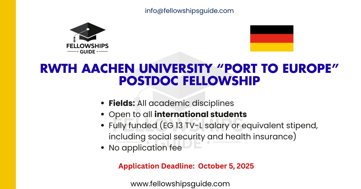 RWTH Aachen University “Port to Europe” Postdoc Fellowship