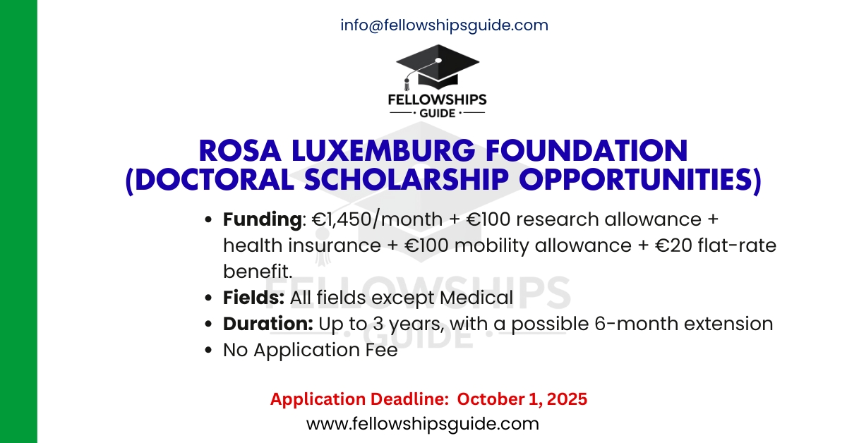 Rosa Luxemburg Foundation (Doctoral Scholarship Opportunities)