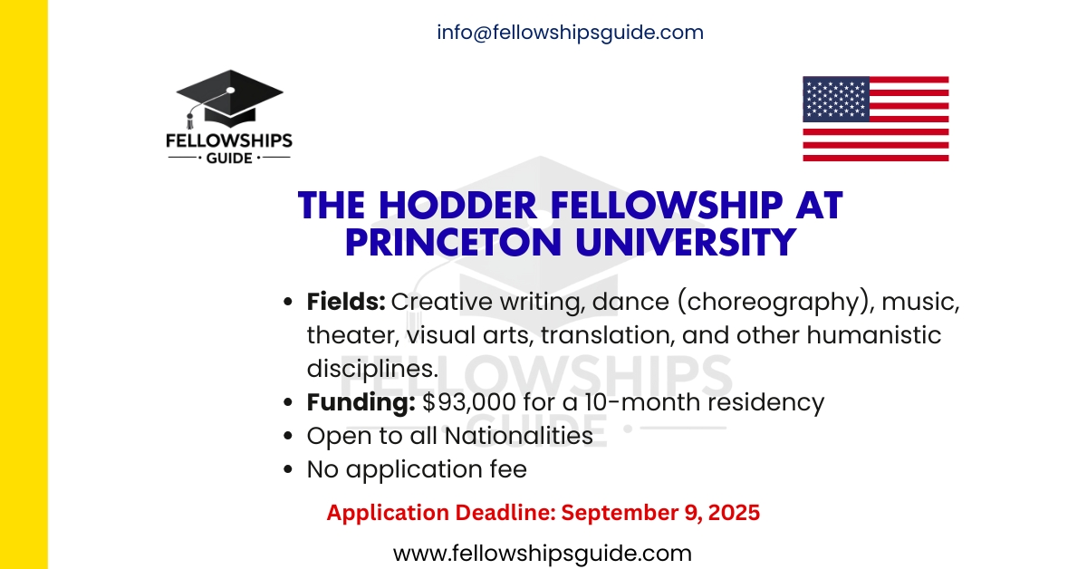 The Hodder Fellowship at Princeton University
