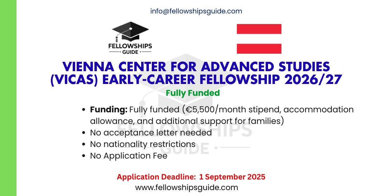 Vienna Center for Advanced Studies (ViCAS) Early-Career Fellowship 202627