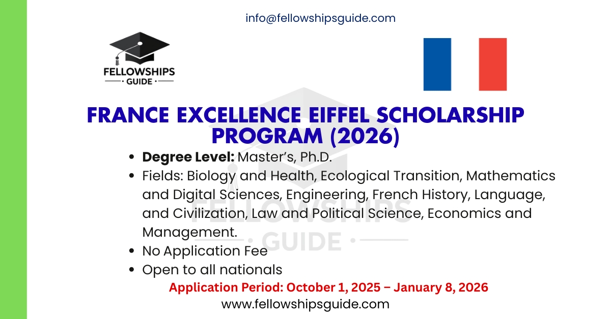 France Excellence Eiffel Scholarship Program (2026)