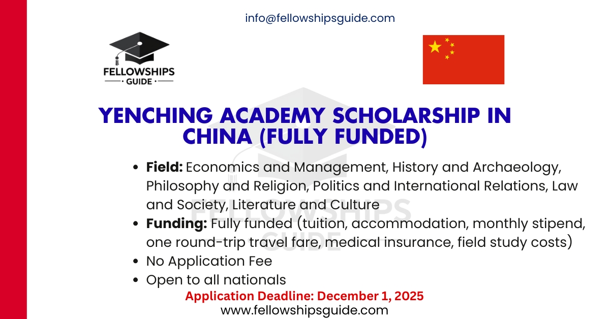 Yenching Academy Scholarship in China (Fully Funded)