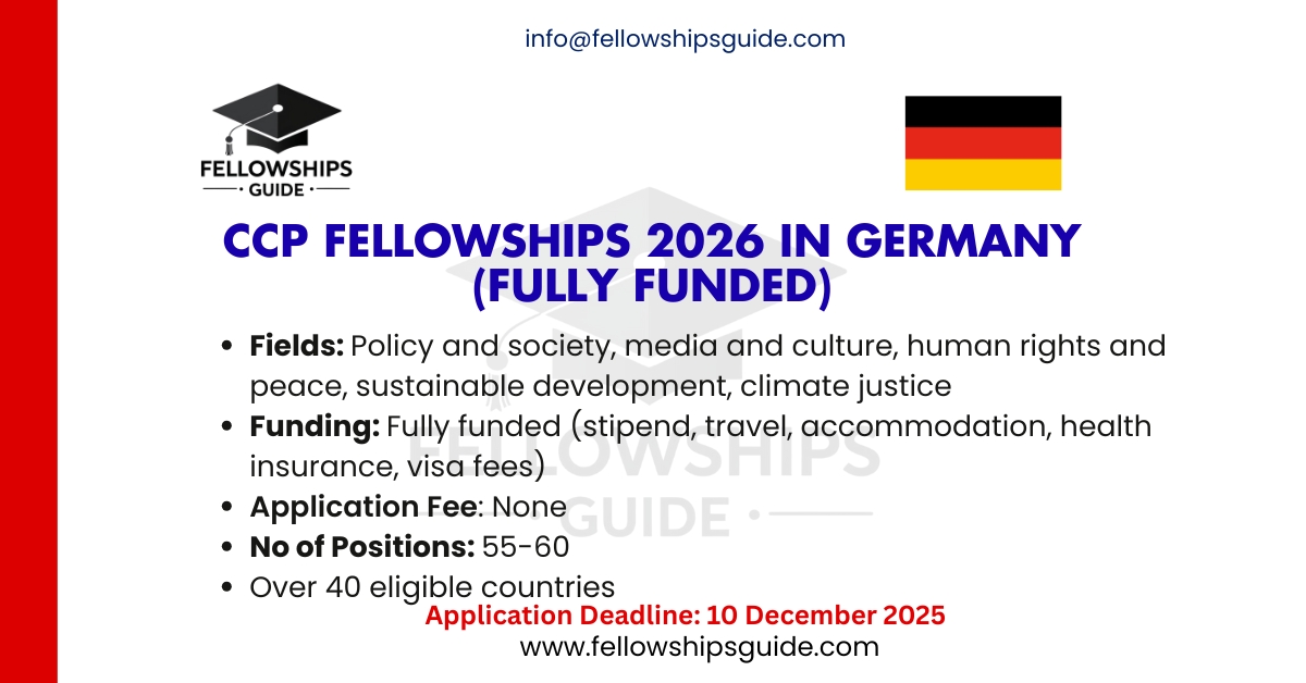 CCP Fellowships 2026 in Germany (Fully Funded)