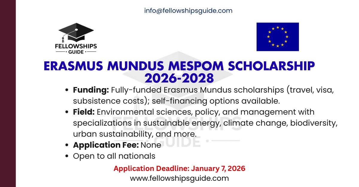 Erasmus Mundus MESPOM Scholarship 2026-2028