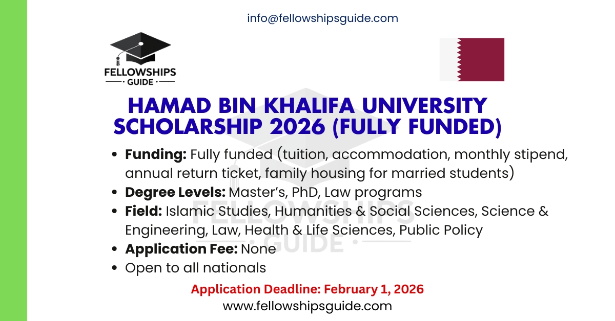 Hamad Bin Khalifa University Scholarship 2026 (Fully Funded)
