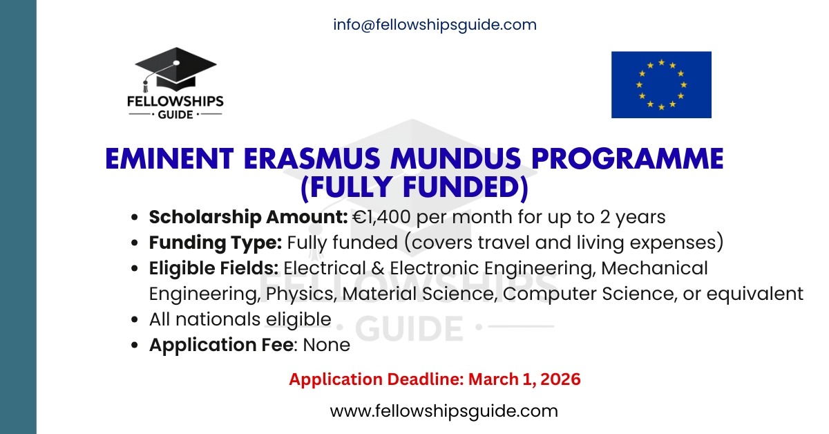 EMINENT Erasmus Mundus Programme (Fully Funded)