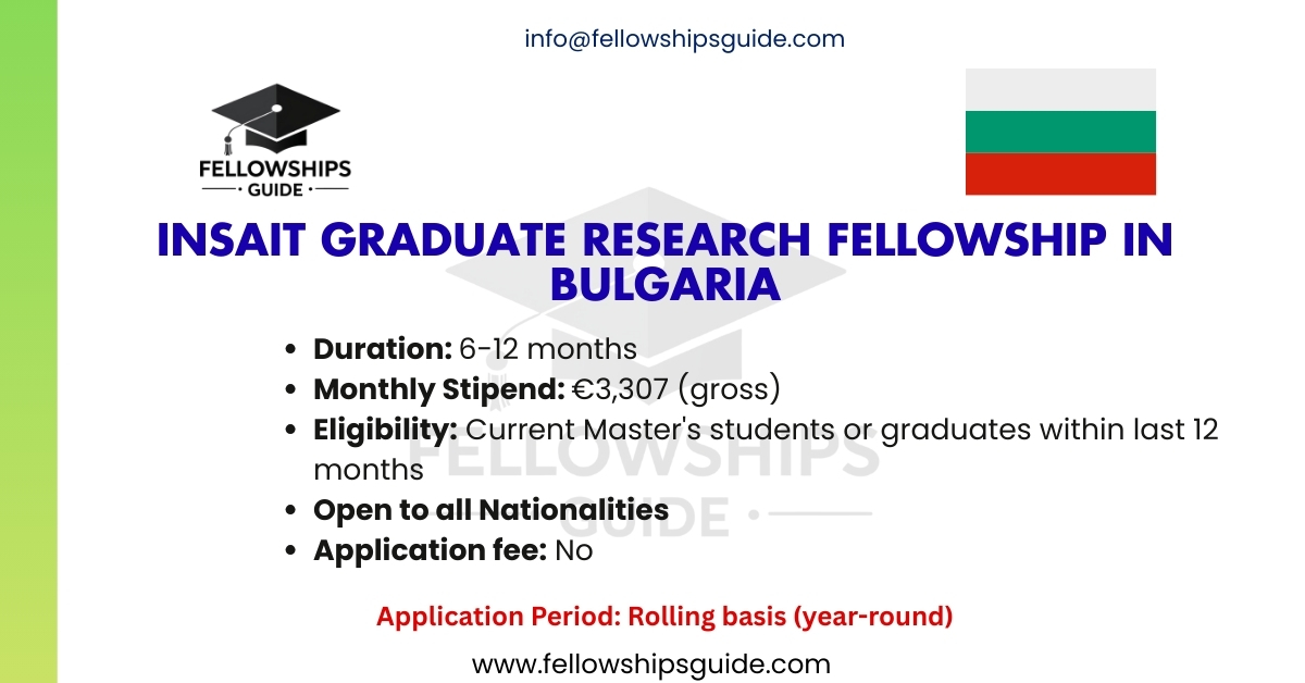 INSAIT Graduate Research Fellowship in Bulgaria