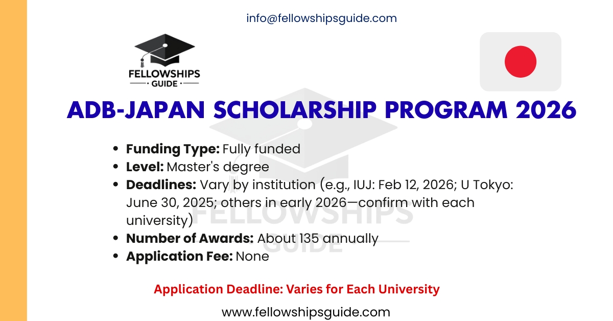 ADB-Japan Scholarship Program 2026
