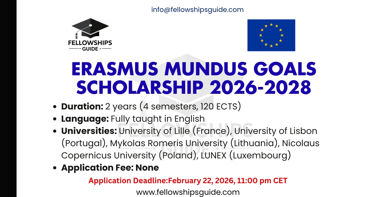 Erasmus Mundus GOALS Scholarship