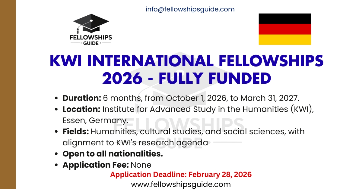KWI International Fellowships 2026 - Fully Funded
