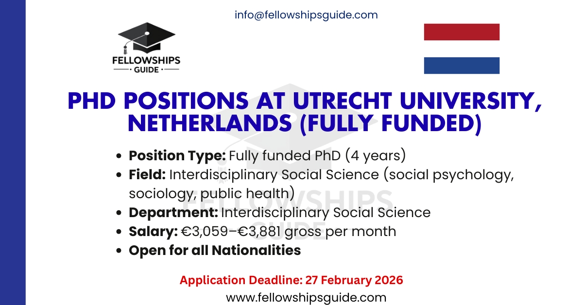 PhD positions at Utrecht University, Netherlands