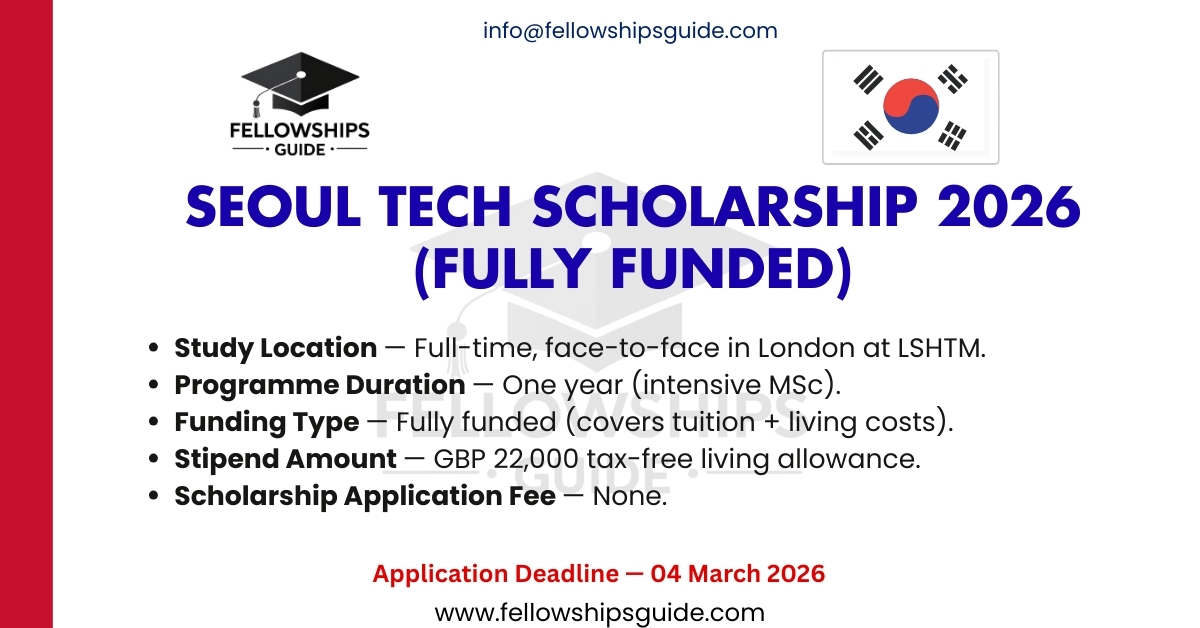 Seoul Tech Scholarship 2026