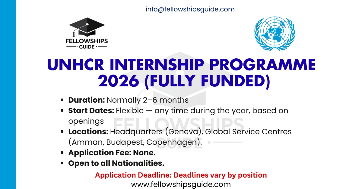 UNHCR Internship Programme 2026