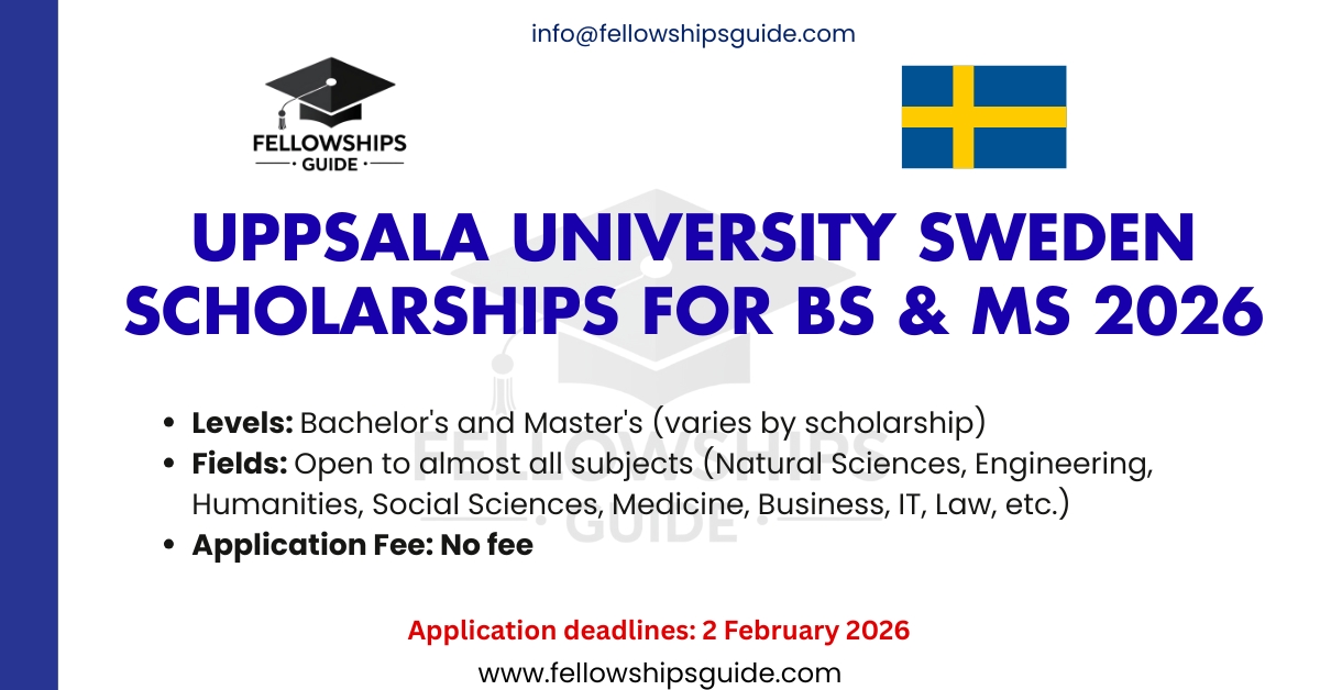 Uppsala University Sweden Scholarships